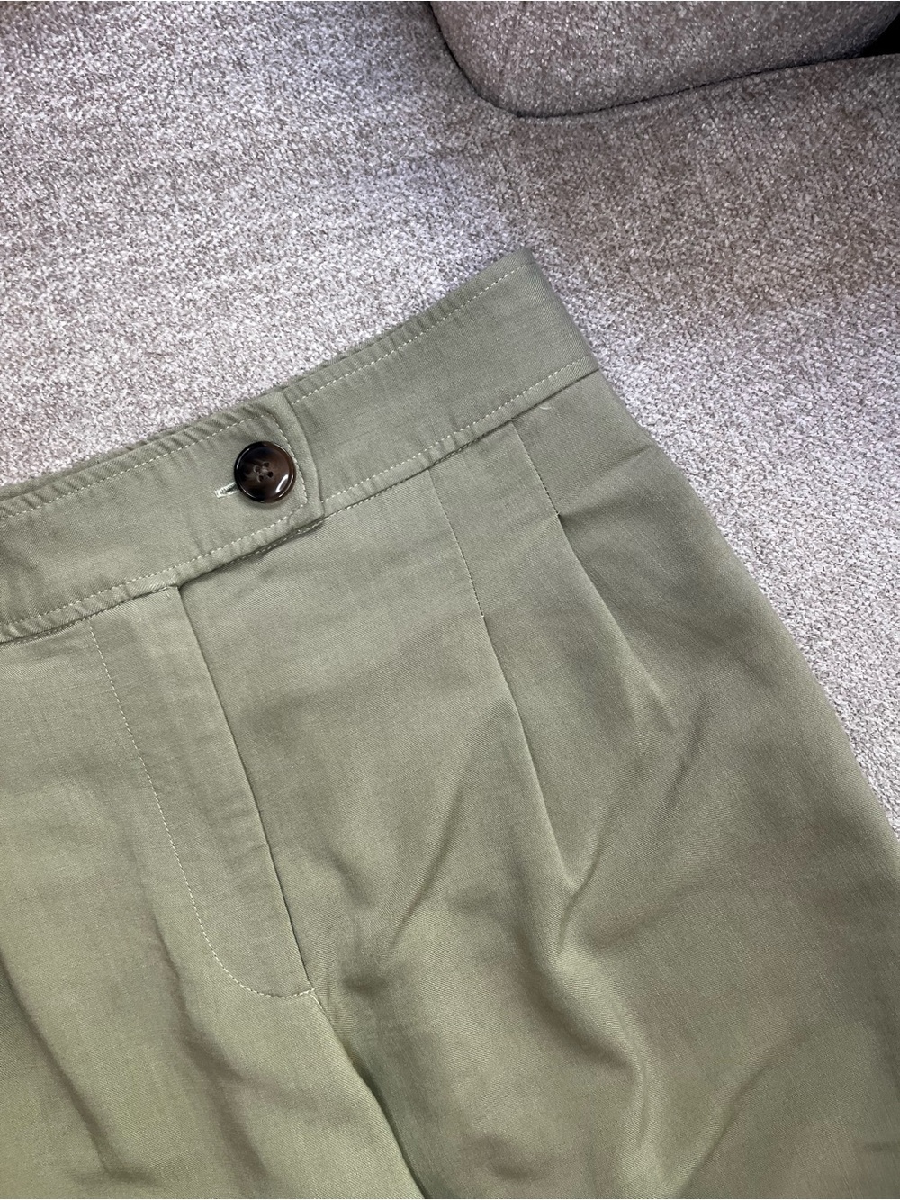 Tahari Olive Green Trousers Size 4 - Picture 3 of 15